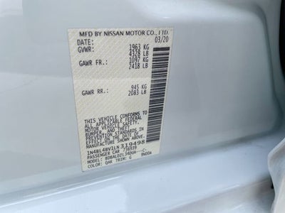 2020 Nissan Altima S FWD