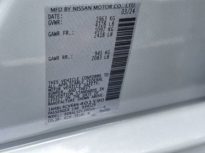 2024 Nissan Altima SR FWD