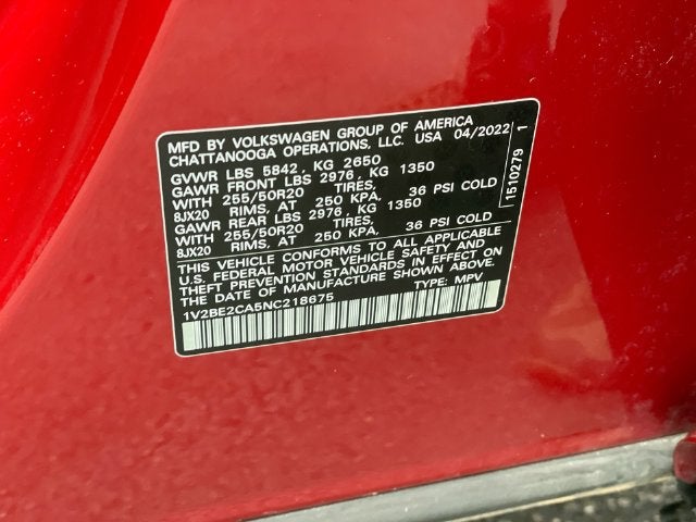 2022 Volkswagen Atlas Cross Sport 3.6L V6 SEL