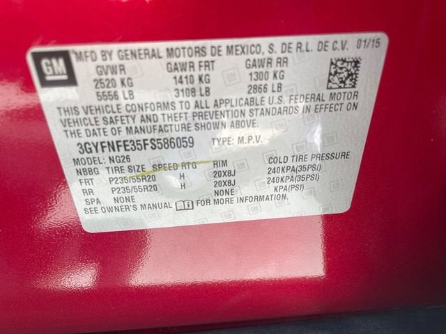 2015 Cadillac SRX Performance Collection