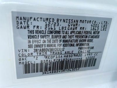 2024 Nissan Sentra SR Xtronic CVT