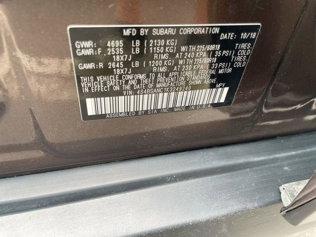 2019 Subaru Outback 2.5i Limited