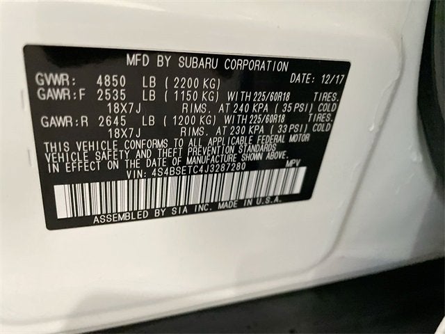 2018 Subaru Outback 3.6R Touring