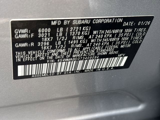 2026 Subaru Ascent Premium 7-Passenger
