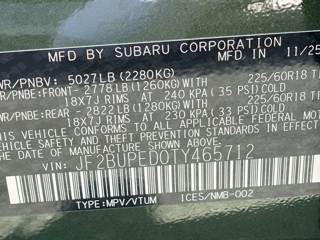 2026 Subaru Outback Touring