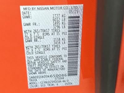 2025 Nissan Frontier PRO-4X