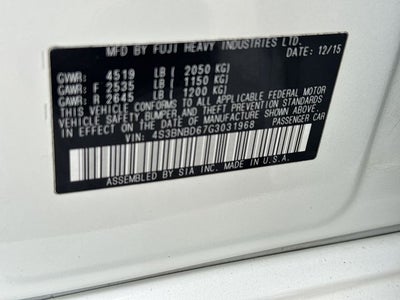 2016 Subaru Legacy 2.5i Premium