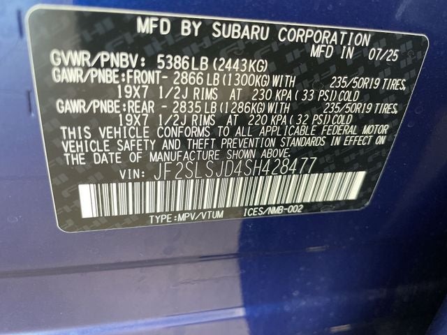 2025 Subaru Forester Hybrid Sport