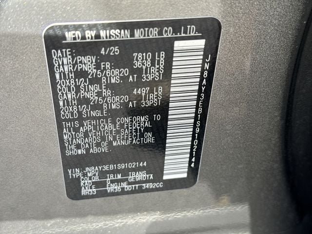 2025 Nissan Armada Platinum