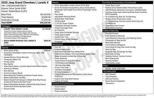 2025 Jeep Grand Cherokee L Laredo X