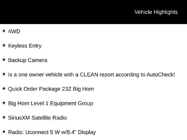 2024 RAM 1500 Big Horn Crew Cab 4x4 5'7" Box