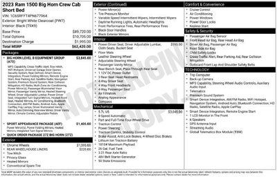 2023 RAM 1500 Big Horn Crew Cab 4x4 5'7" Box