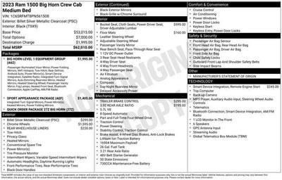 2023 RAM 1500 Big Horn Crew Cab 4x4 6'4" Box