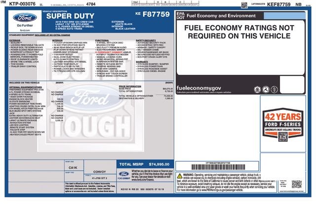 2019 Ford F-450SD Lariat DRW