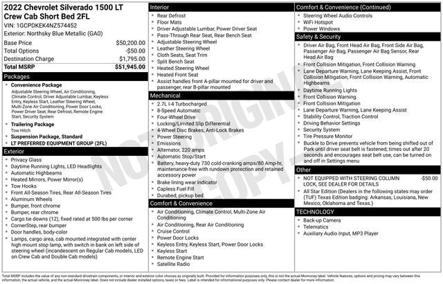 2022 Chevrolet Silverado 1500 LT