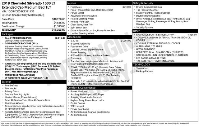 2019 Chevrolet Silverado 1500 LT