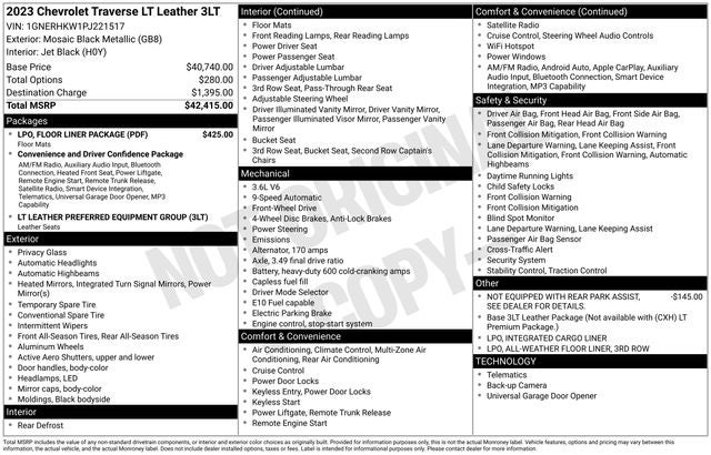 2023 Chevrolet Traverse LT Leather
