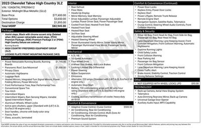 2023 Chevrolet Tahoe High Country