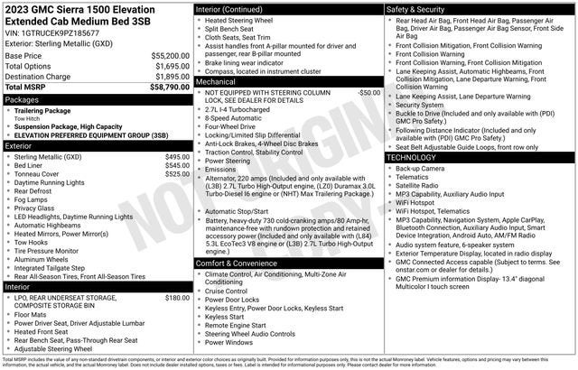 2023 GMC Sierra 1500 Elevation