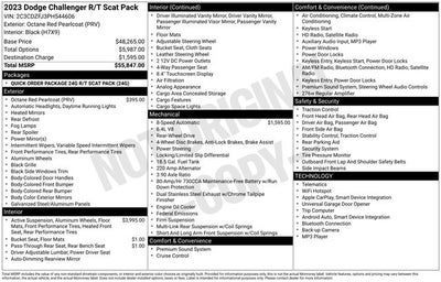 2023 Dodge Challenger R/T Scat Pack