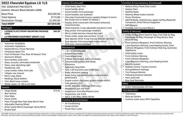 2022 Chevrolet Equinox LS