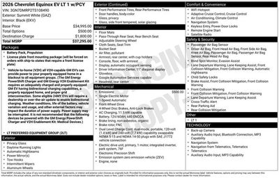 2026 Chevrolet Equinox EV LT