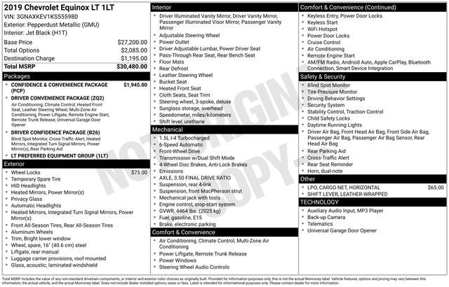 2019 Chevrolet Equinox LT
