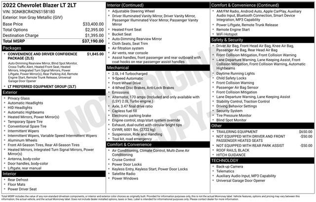 2022 Chevrolet Blazer LT