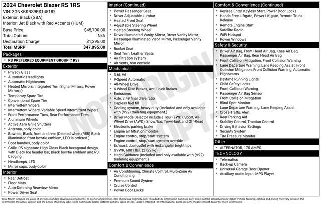 2024 Chevrolet Blazer RS