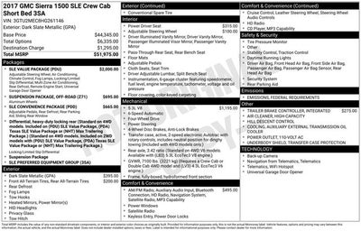 2017 GMC Sierra 1500 SLE