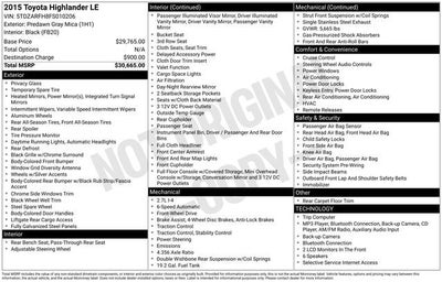 2015 Toyota Highlander LE