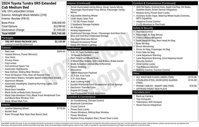 2024 Toyota Tundra 4WD SR5