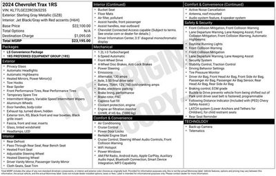 2024 Chevrolet Trax 1RS