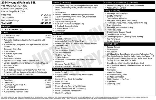 2024 Hyundai Palisade SEL