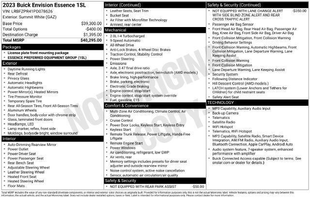 2023 Buick Envision Essence