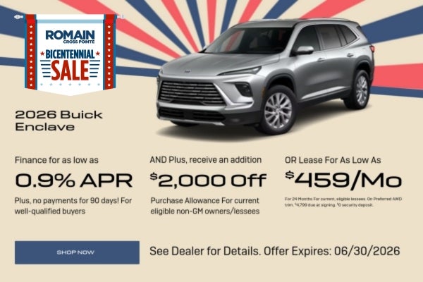 Lease & finance offers for a 2026 Buick Enclave