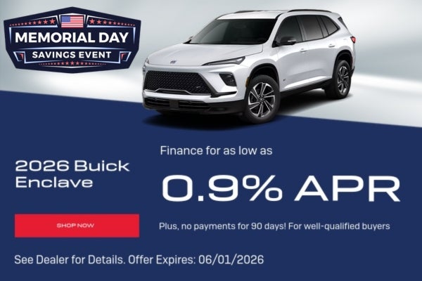 A finance offer for 0.9% APR on a 2026 Enclave