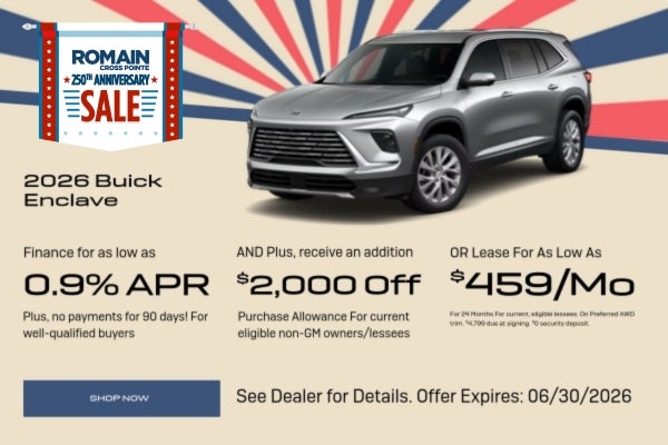 A lease & finance offer for a 2026 Enclave